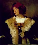 TIZIANO Vecellio Portrait of a Man in a Red Cap er oil painting picture wholesale